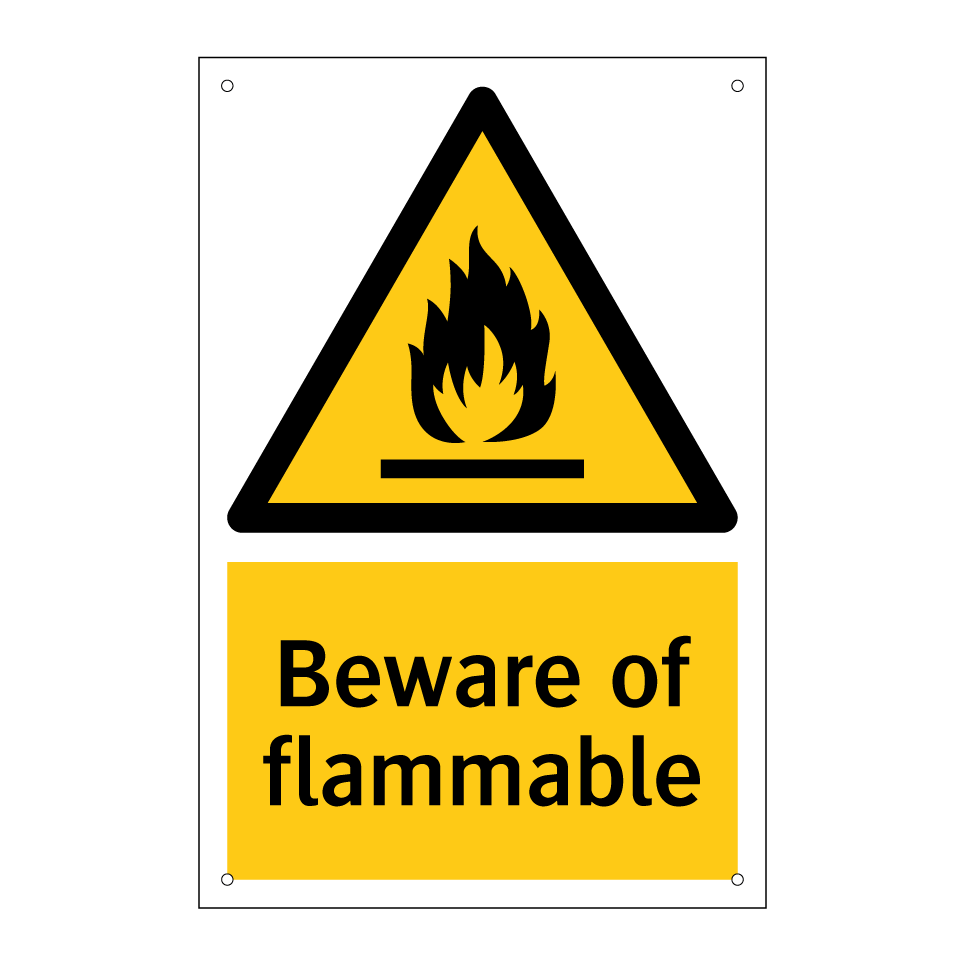 Beware of flammable
