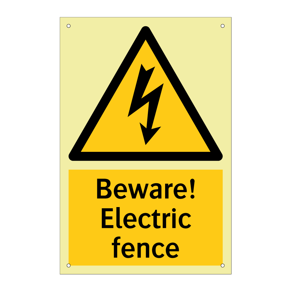 Beware! Electric fence