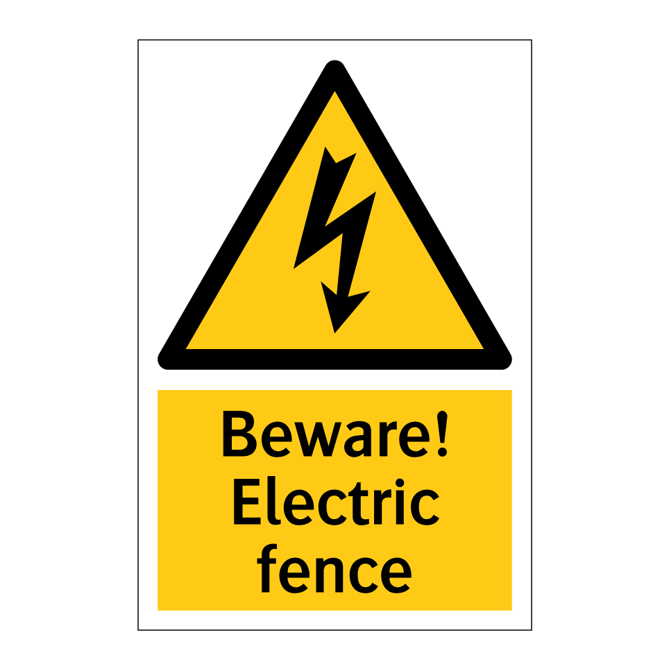 Beware! Electric fence
