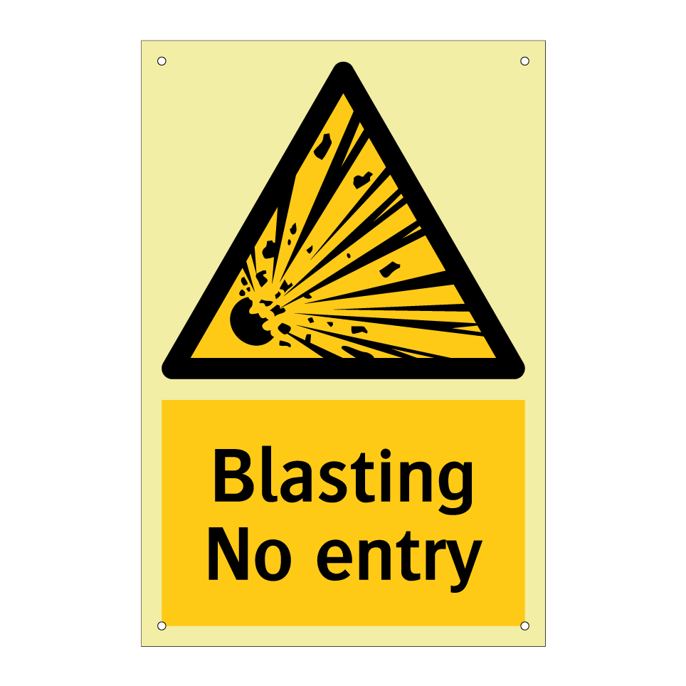 Blasting No entry
