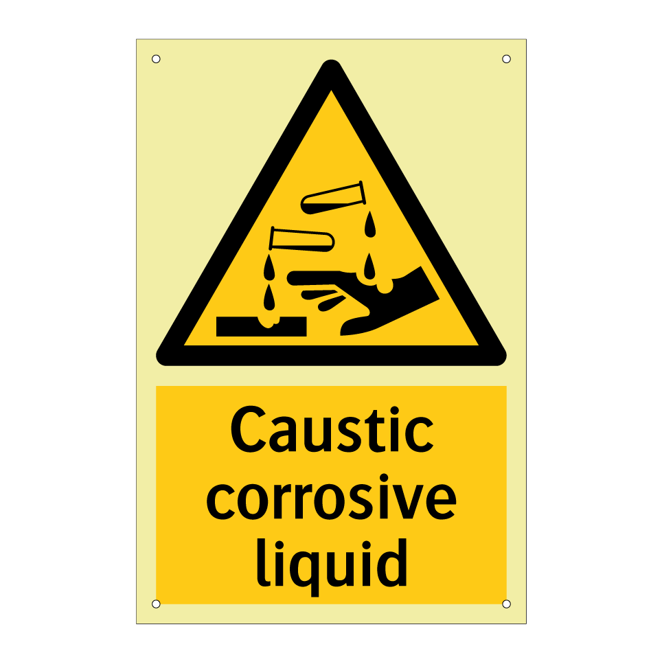 Caustic corrosive liquid