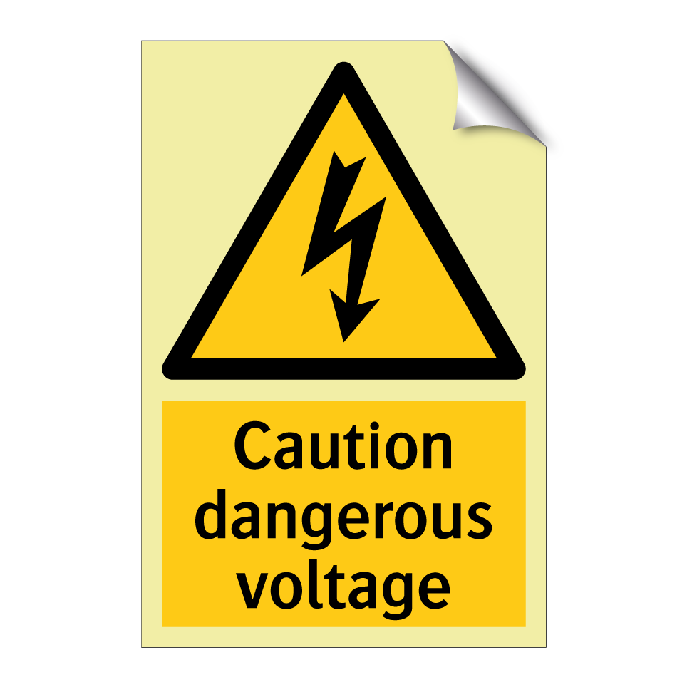 Caution dangerous voltage