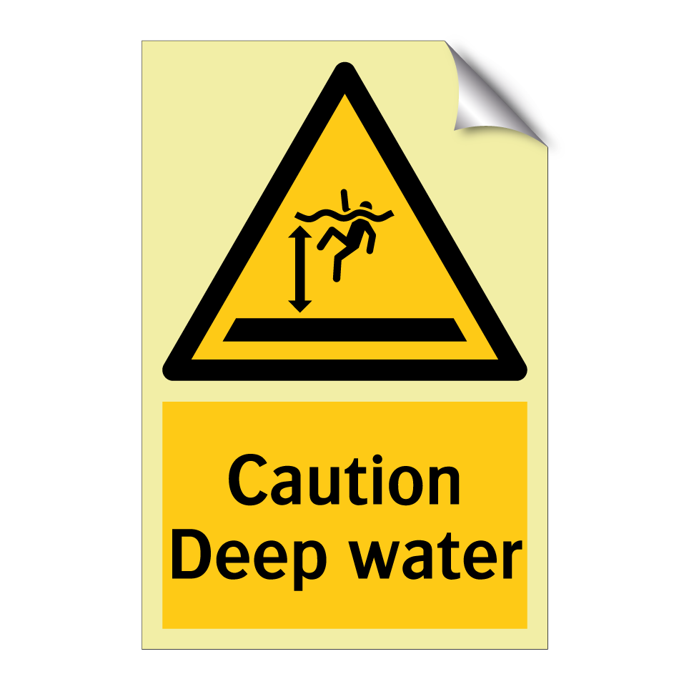 Caution Deep water