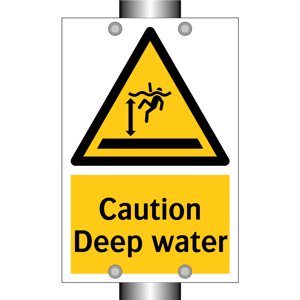 Caution Deep water