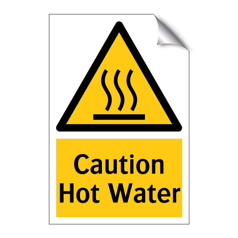 Caution Hot Water