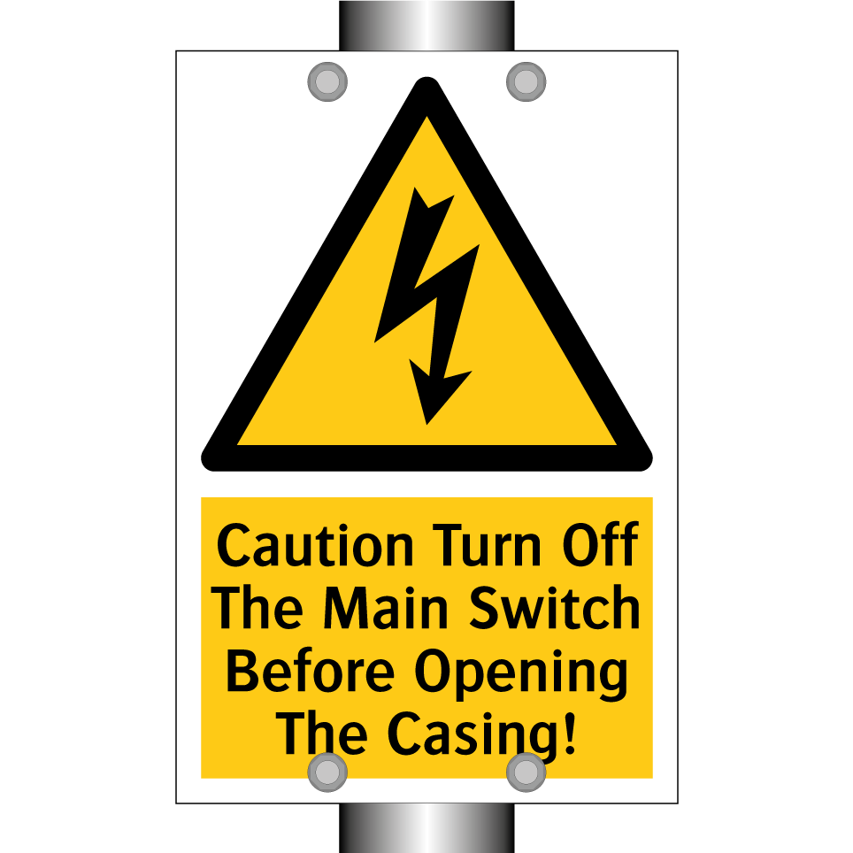 Caution Turn Off The Main Switch Before Opening The Casing!