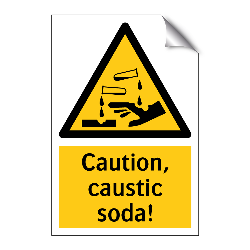 Caution, caustic soda!