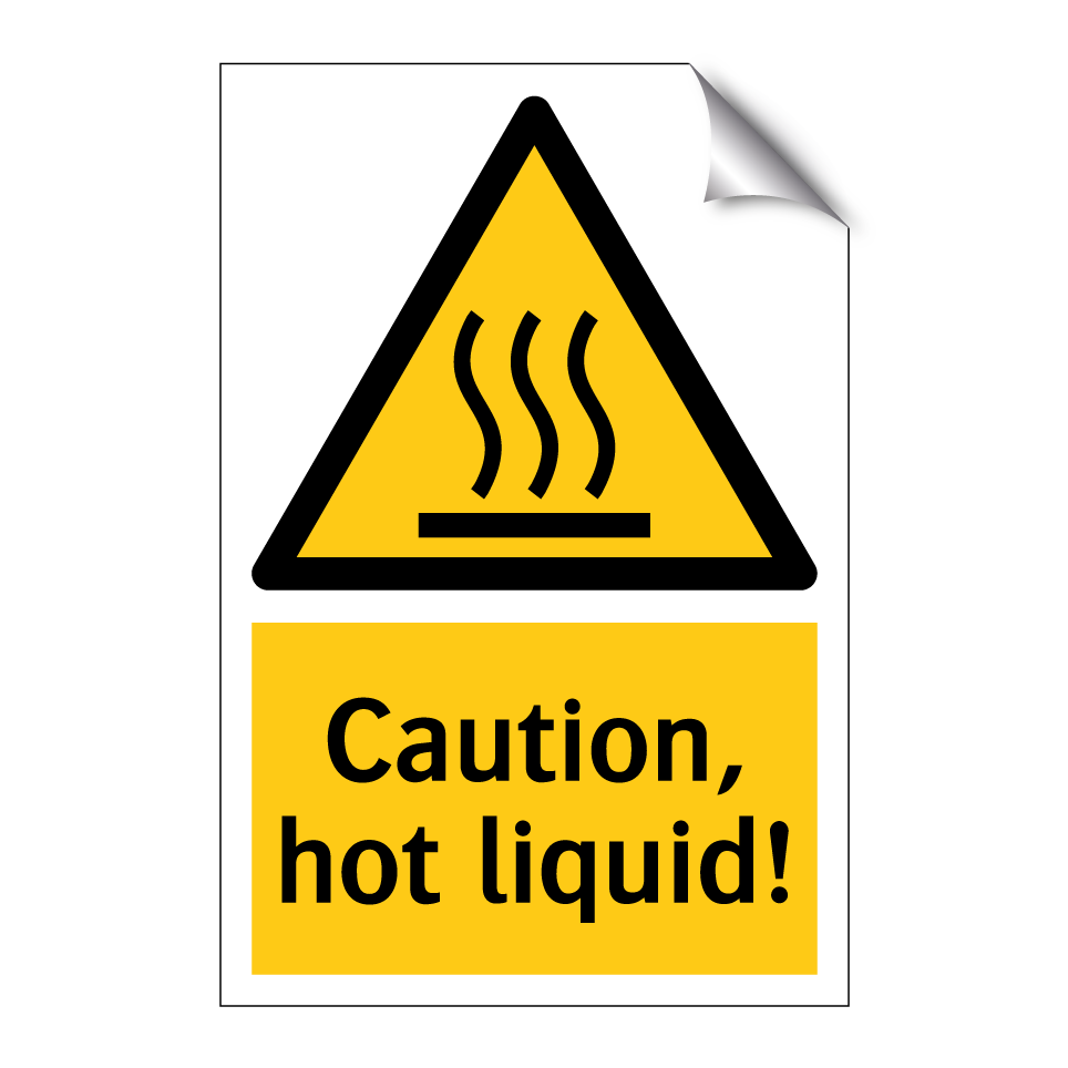 Caution, hot liquid!