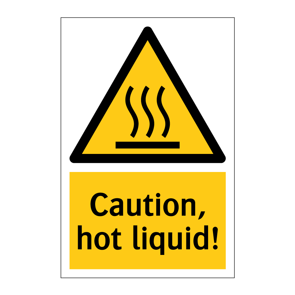 Caution, hot liquid!