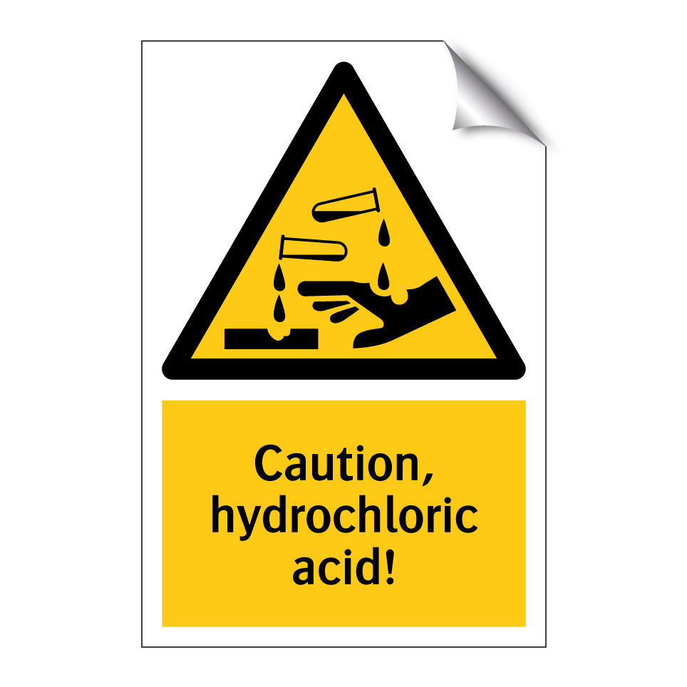 Caution, hydrochloric acid!