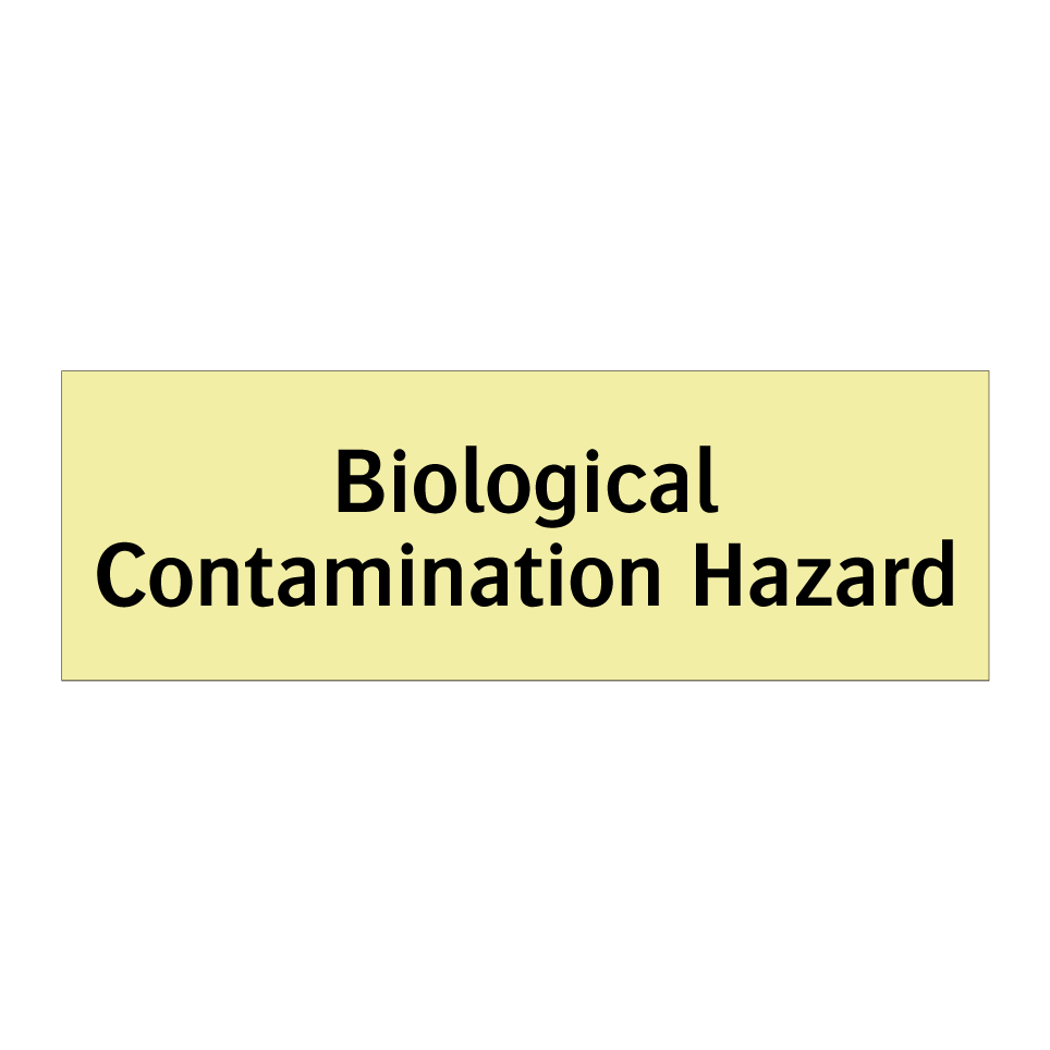 Biological Contamination Hazard