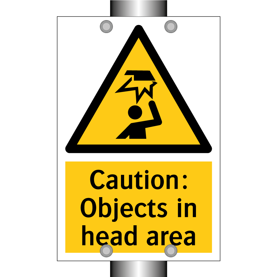 Caution: Objects in head area