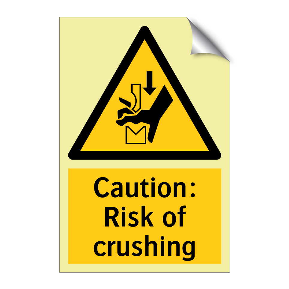 Caution: Risk of crushing
