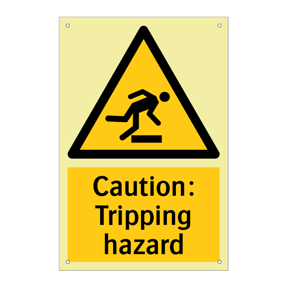 Caution: Tripping hazard