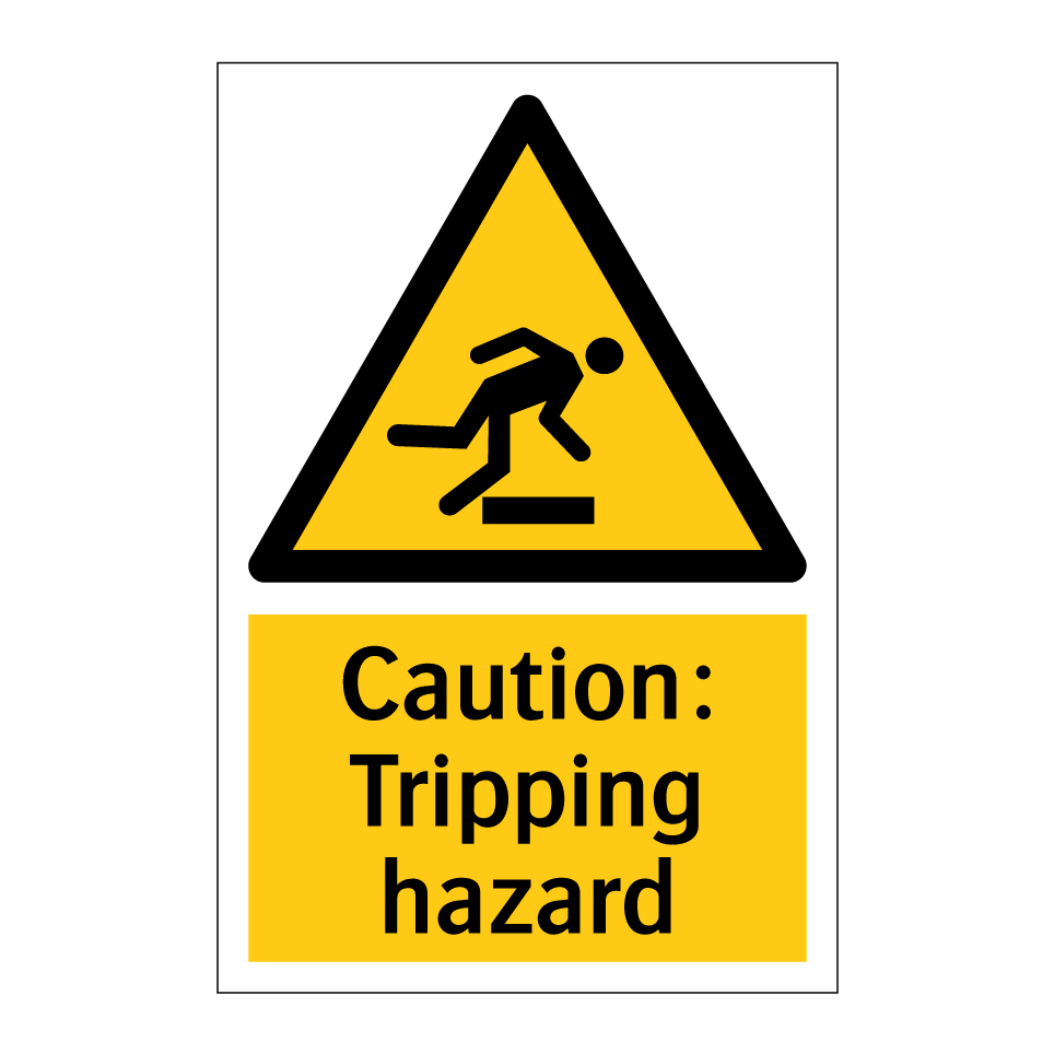 Caution: Tripping hazard