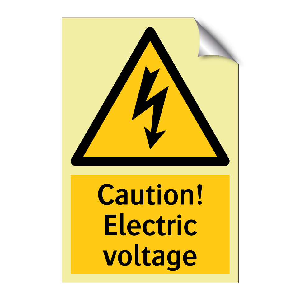 Caution! Electric voltage