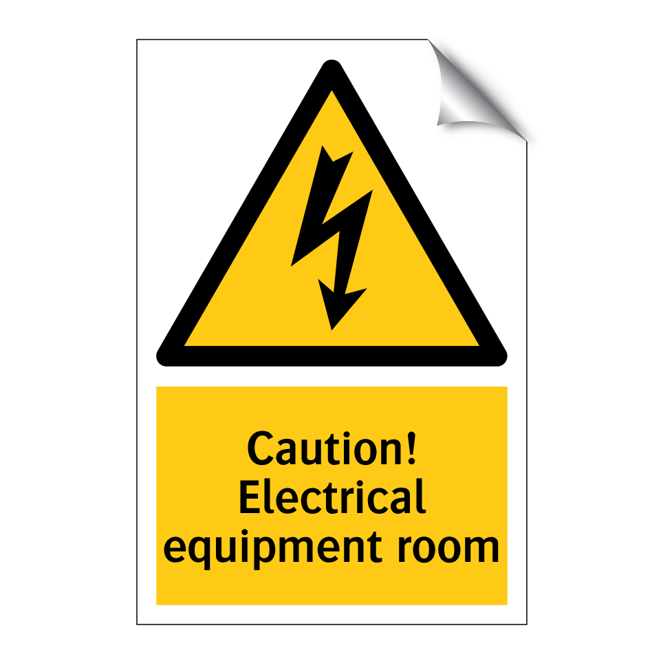 Caution! Electrical equipment room