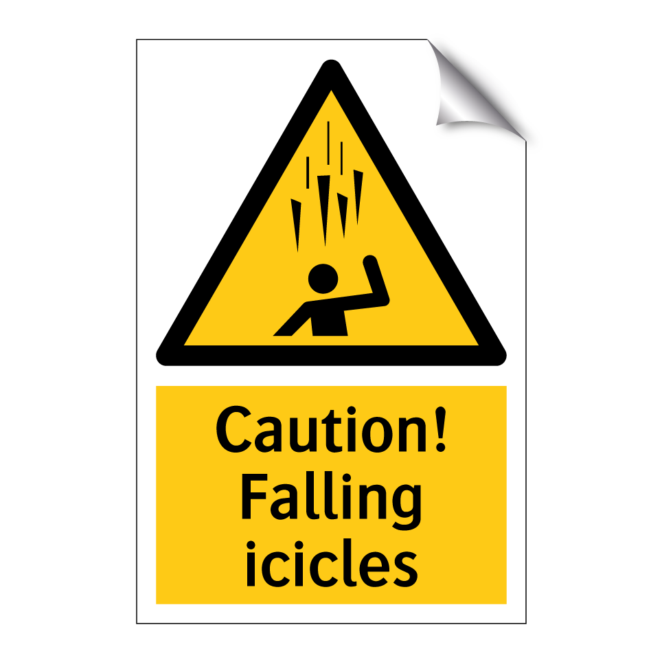 Caution! Falling icicles