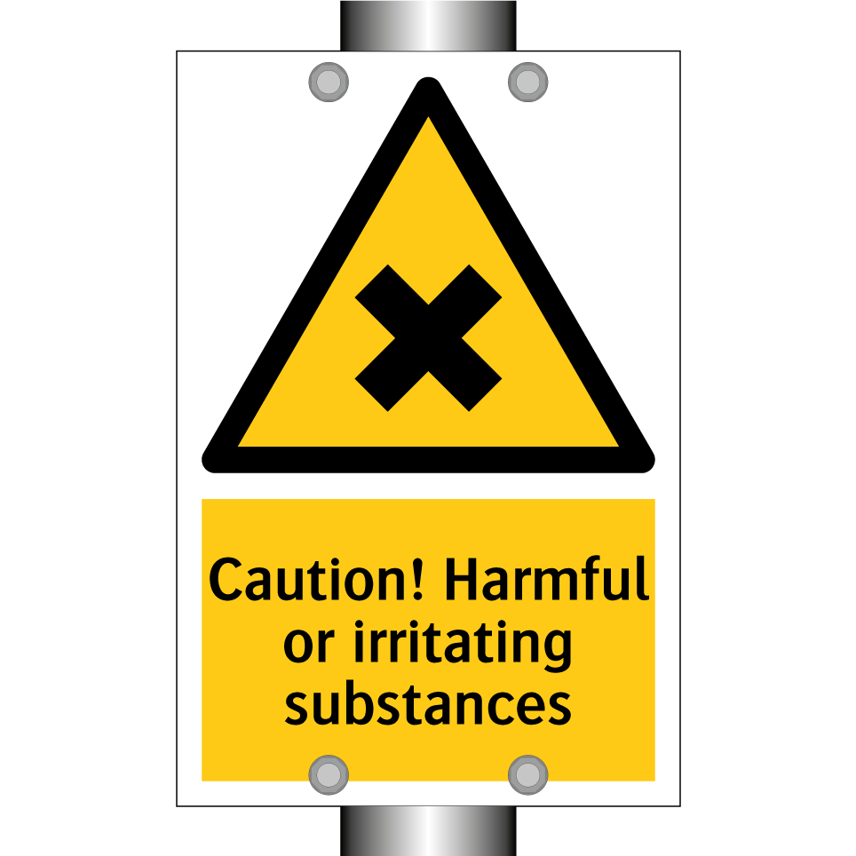 Caution! Harmful or irritating substances