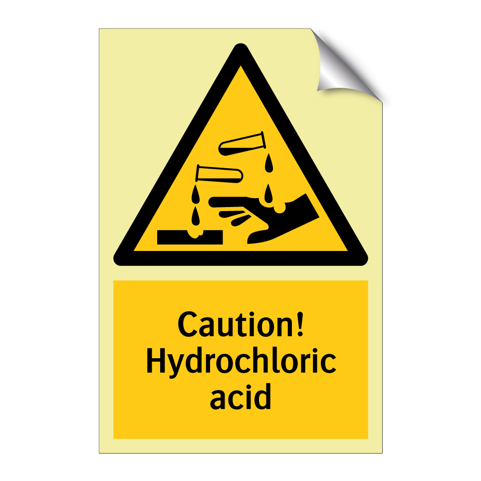 Caution! Hydrochloric acid