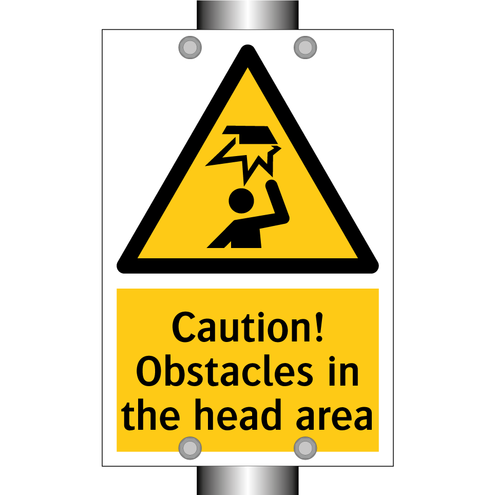 Caution! Obstacles in the head area