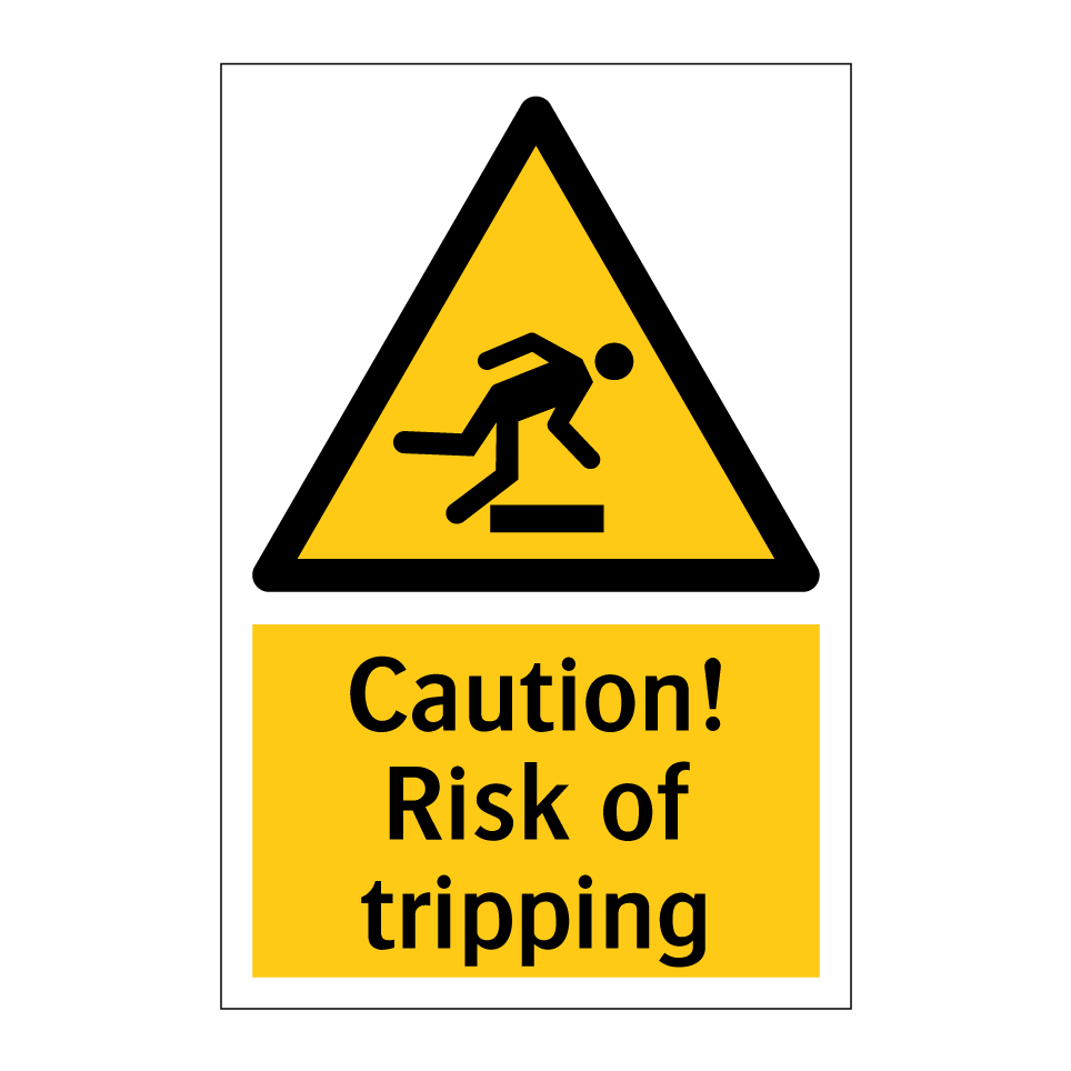 Caution! Risk of tripping