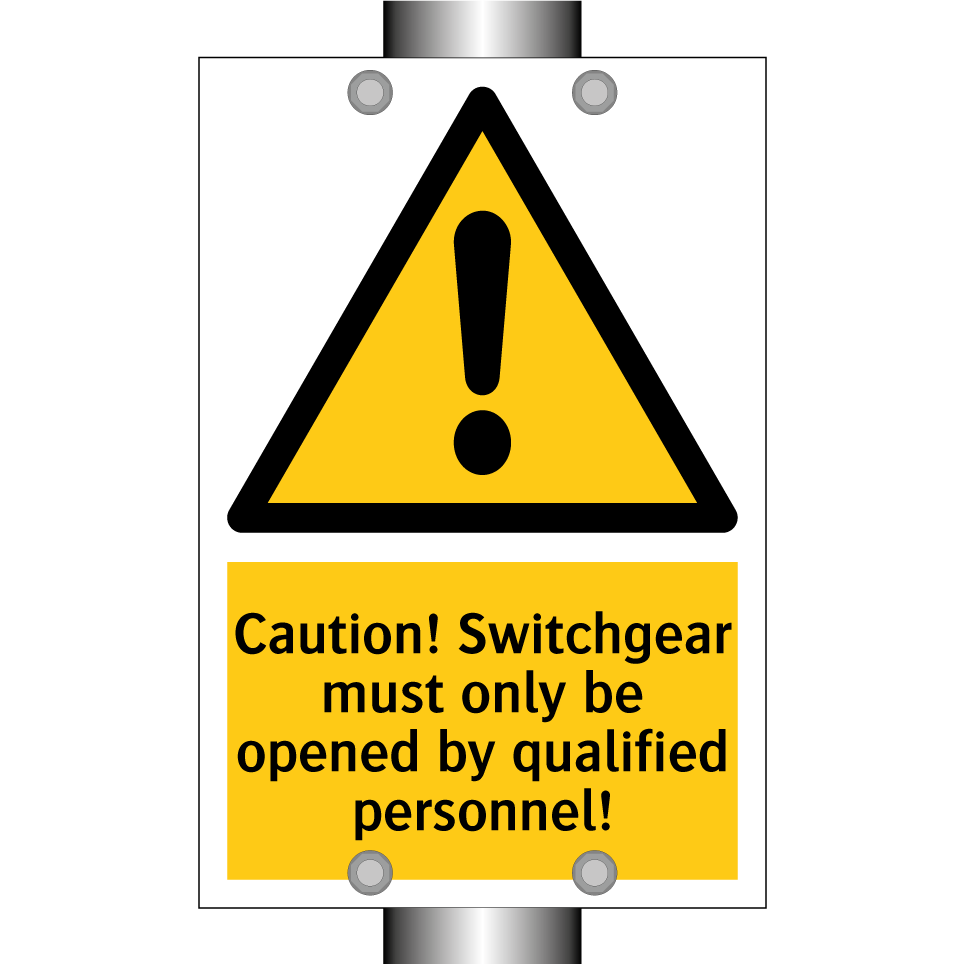 Caution! Switchgear must only be opened by qualified personnel!