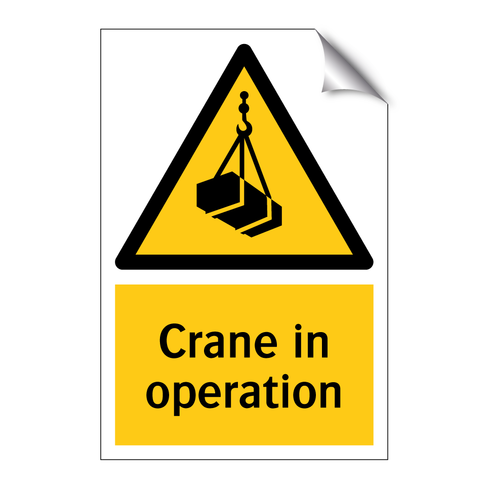 Crane in operation