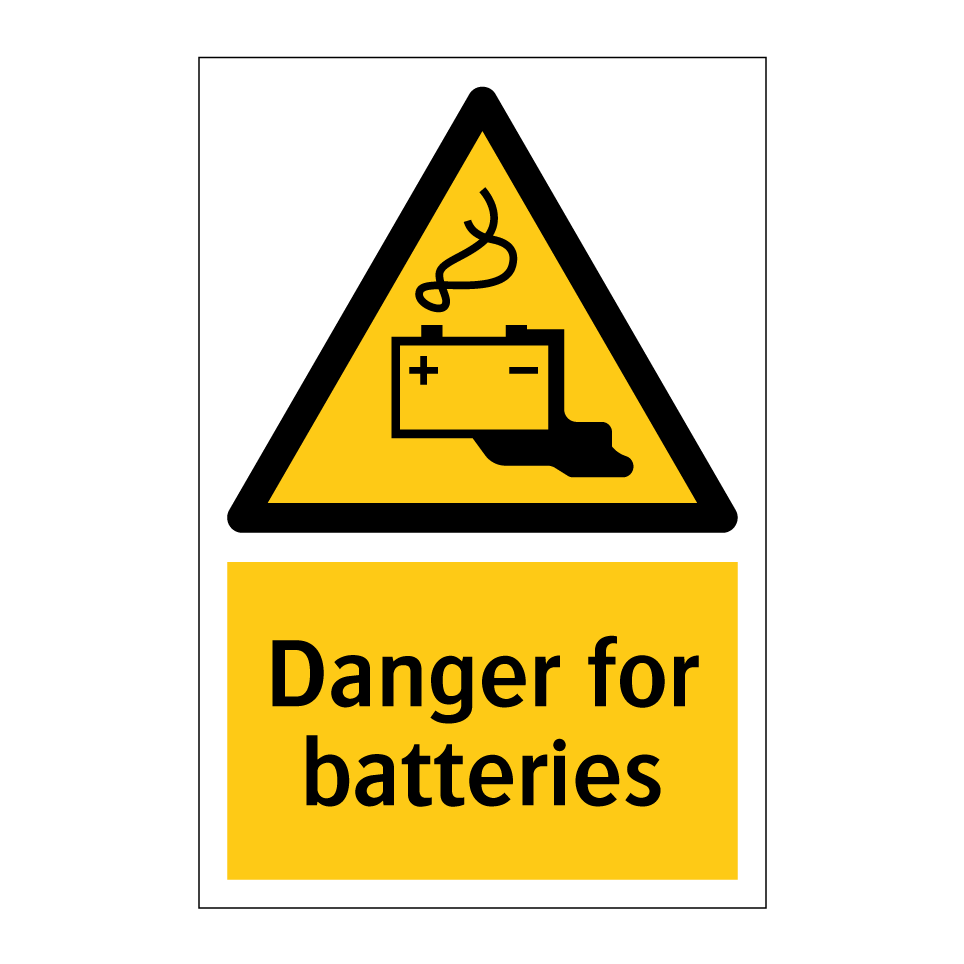 Danger for batteries