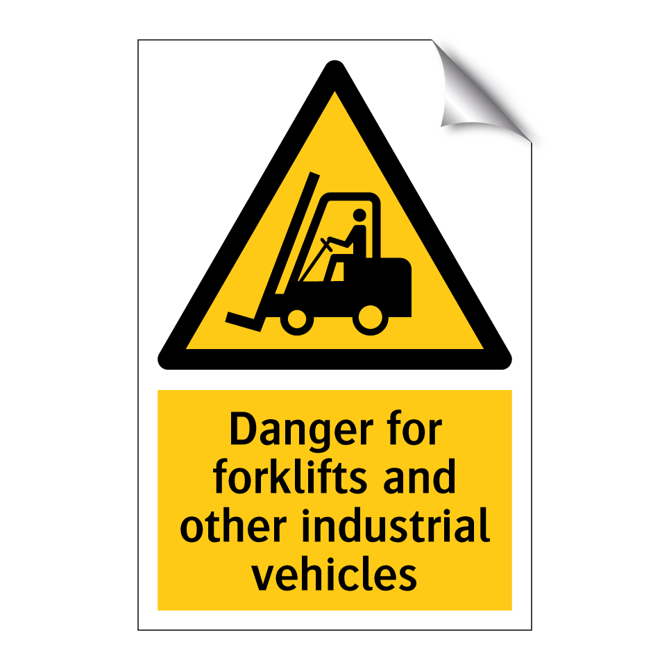 Danger for forklifts and other industrial vehicles