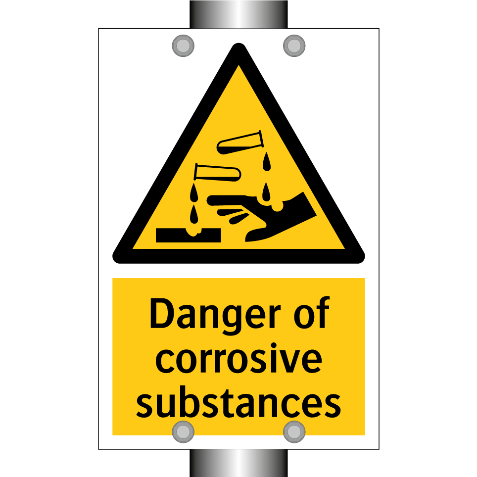 Danger of corrosive substances
