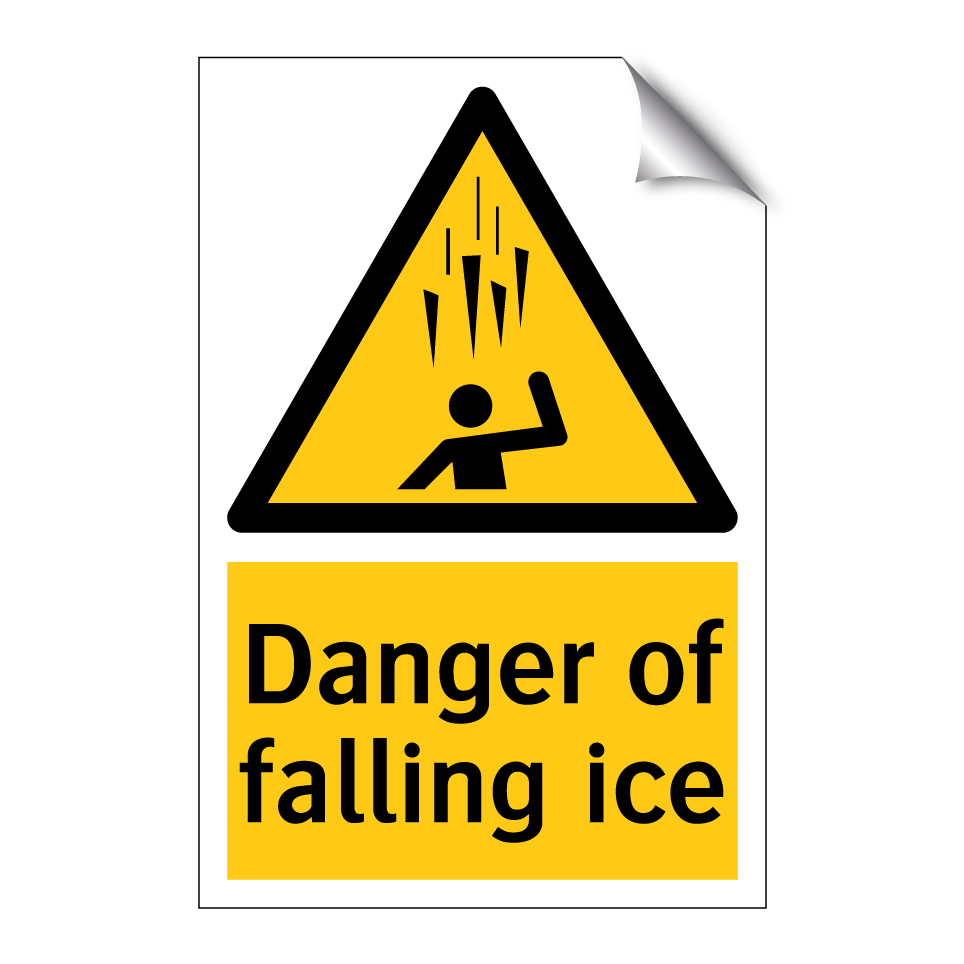 Danger of falling ice