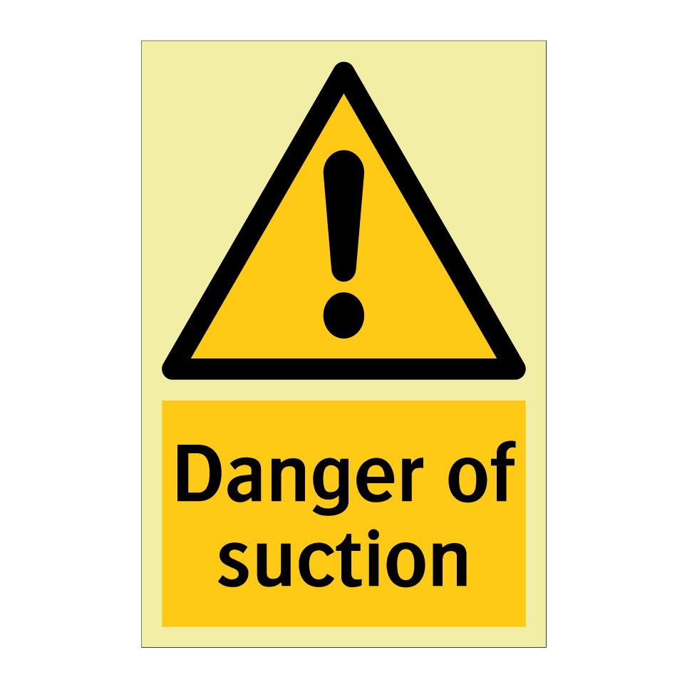 Danger of suction