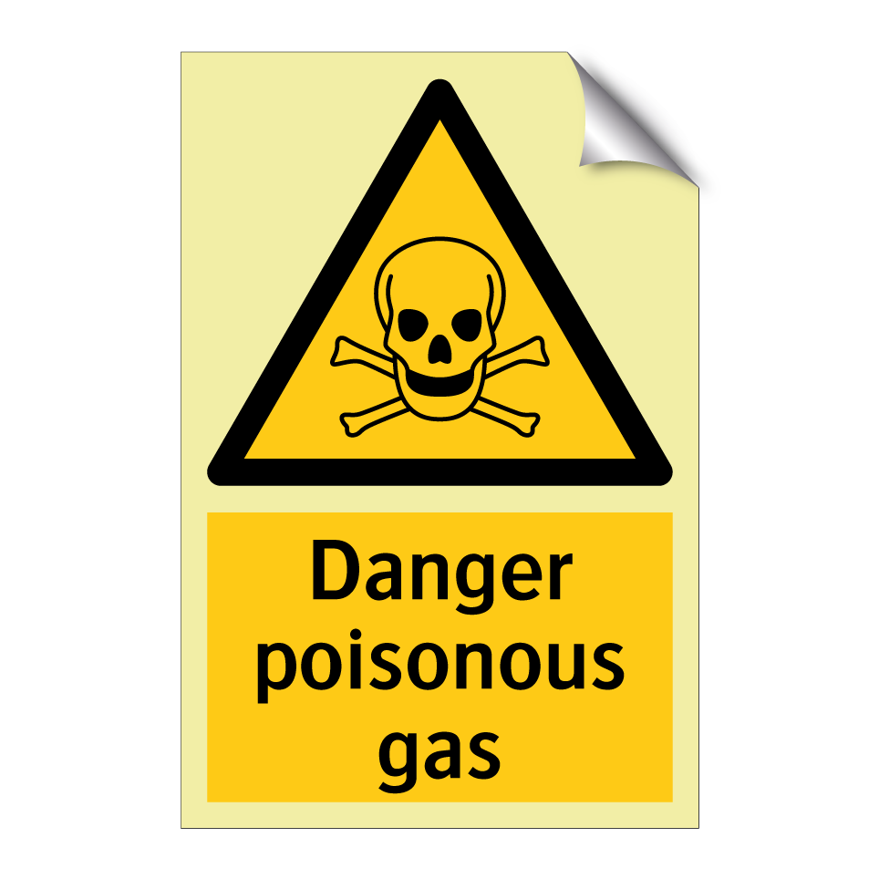 Danger poisonous gas