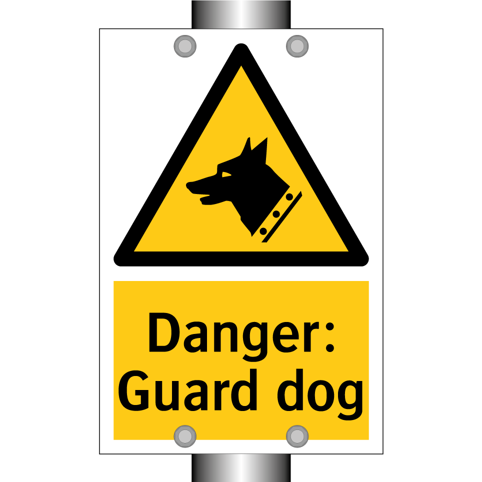 Danger: Guard dog