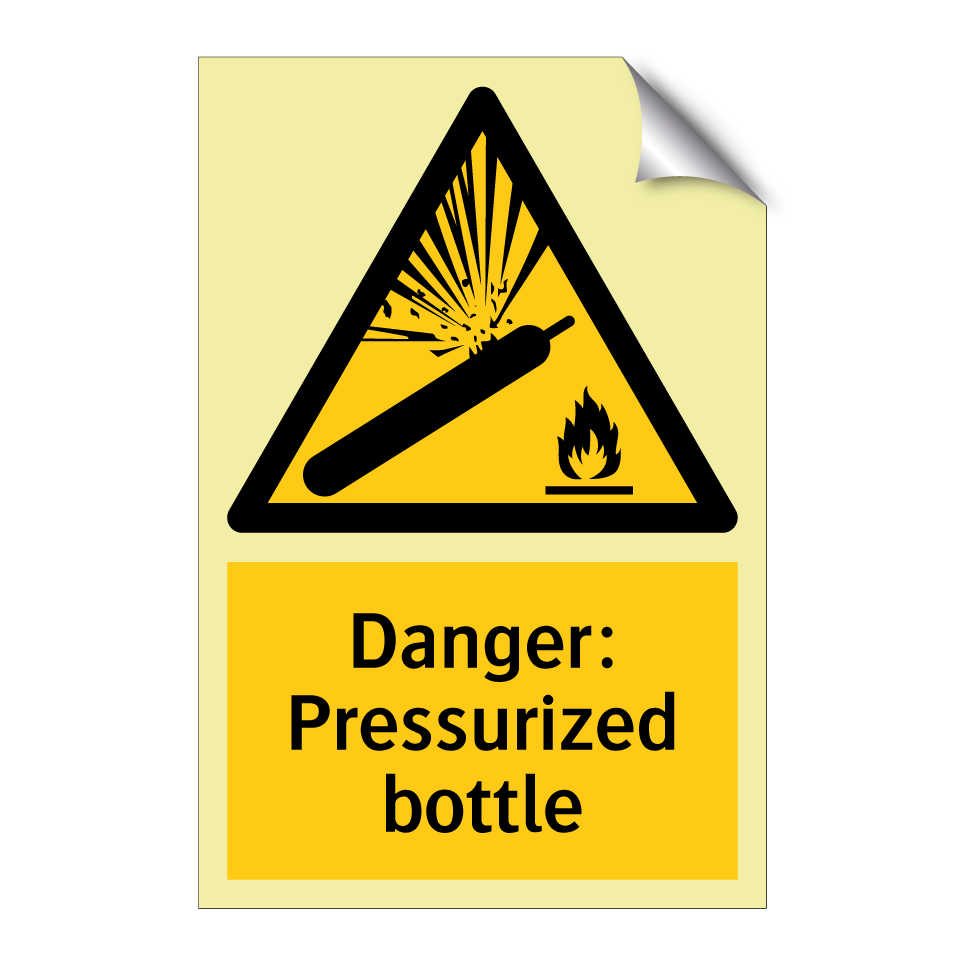 Danger: Pressurized bottle
