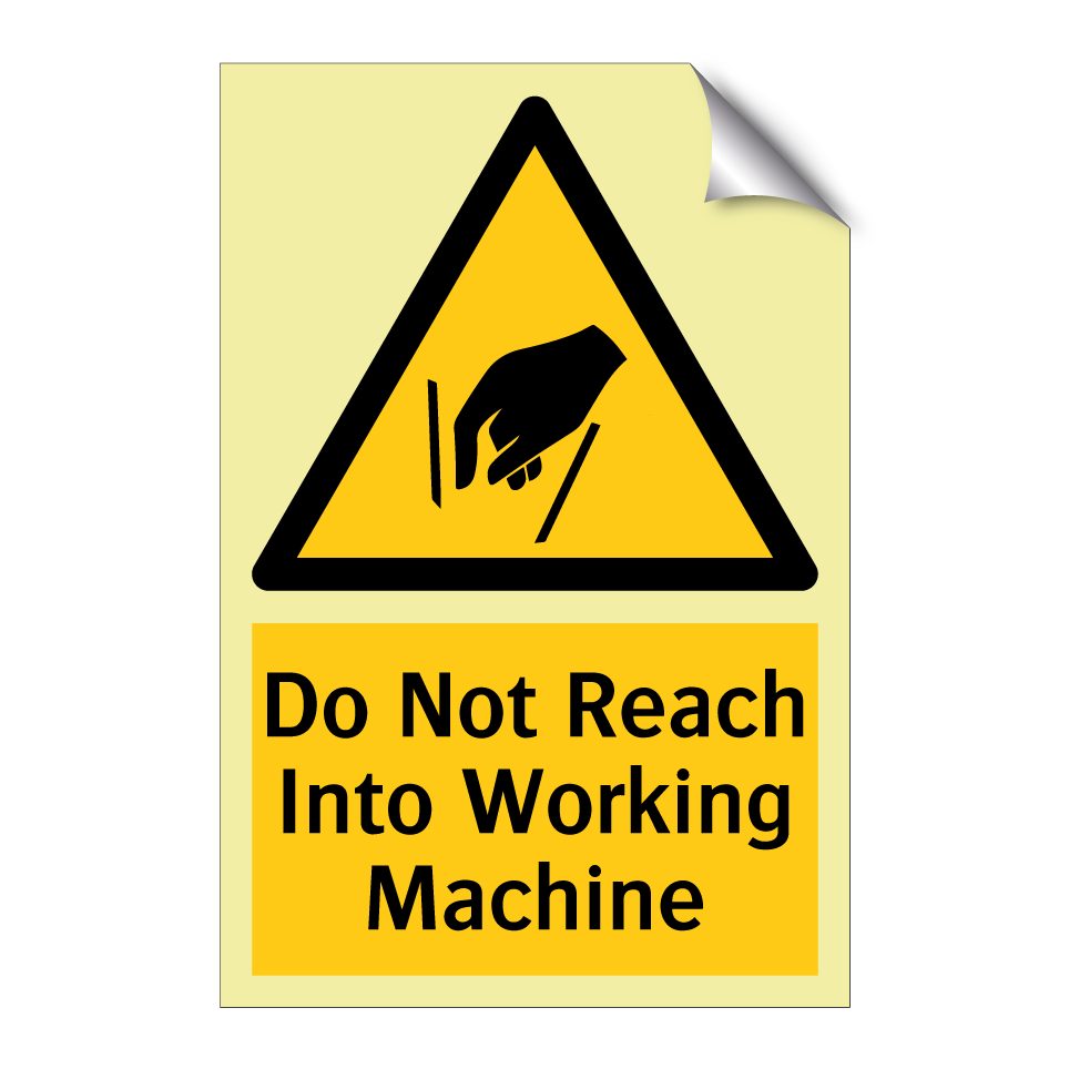Do Not Reach Into Working Machine