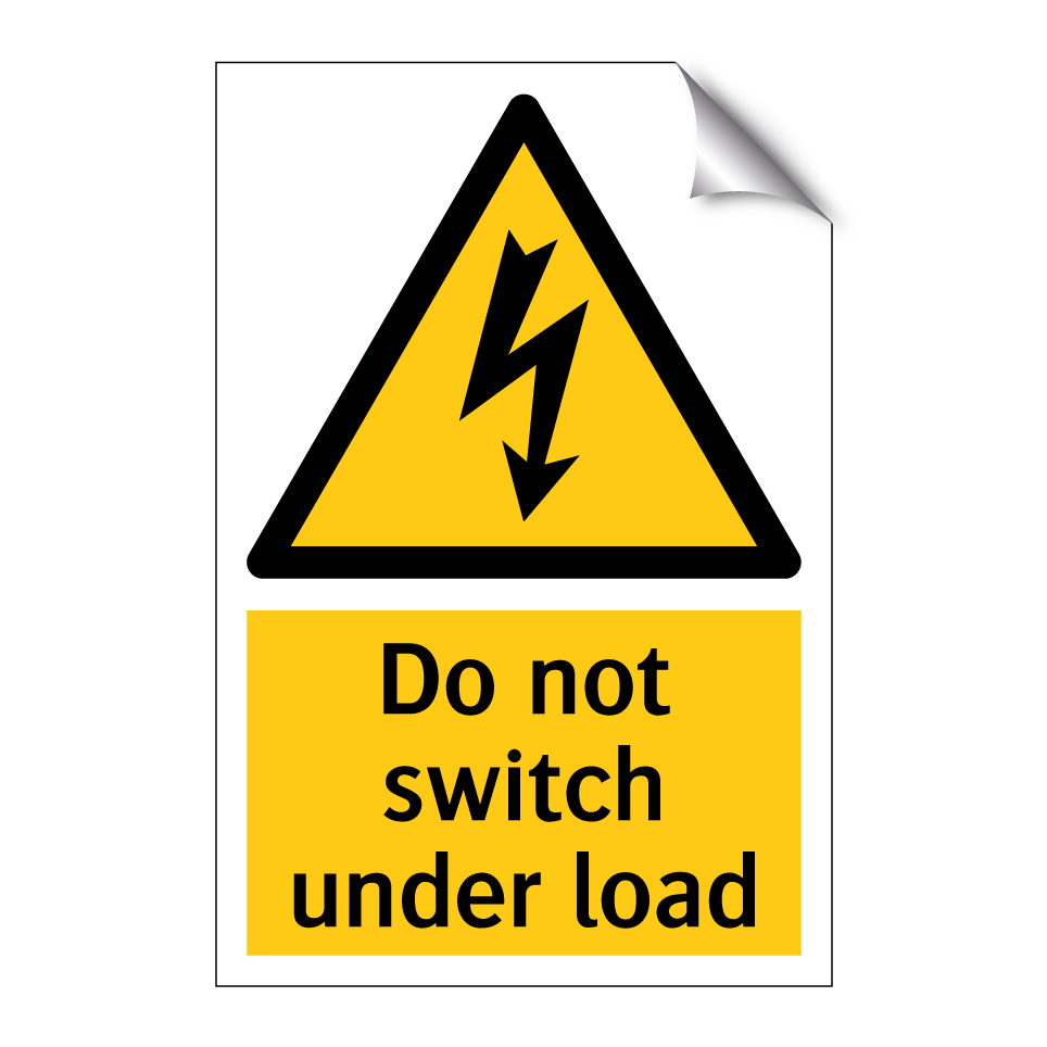 Do not switch under load