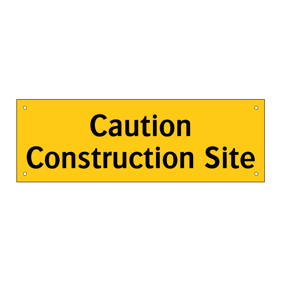 Caution Construction Site