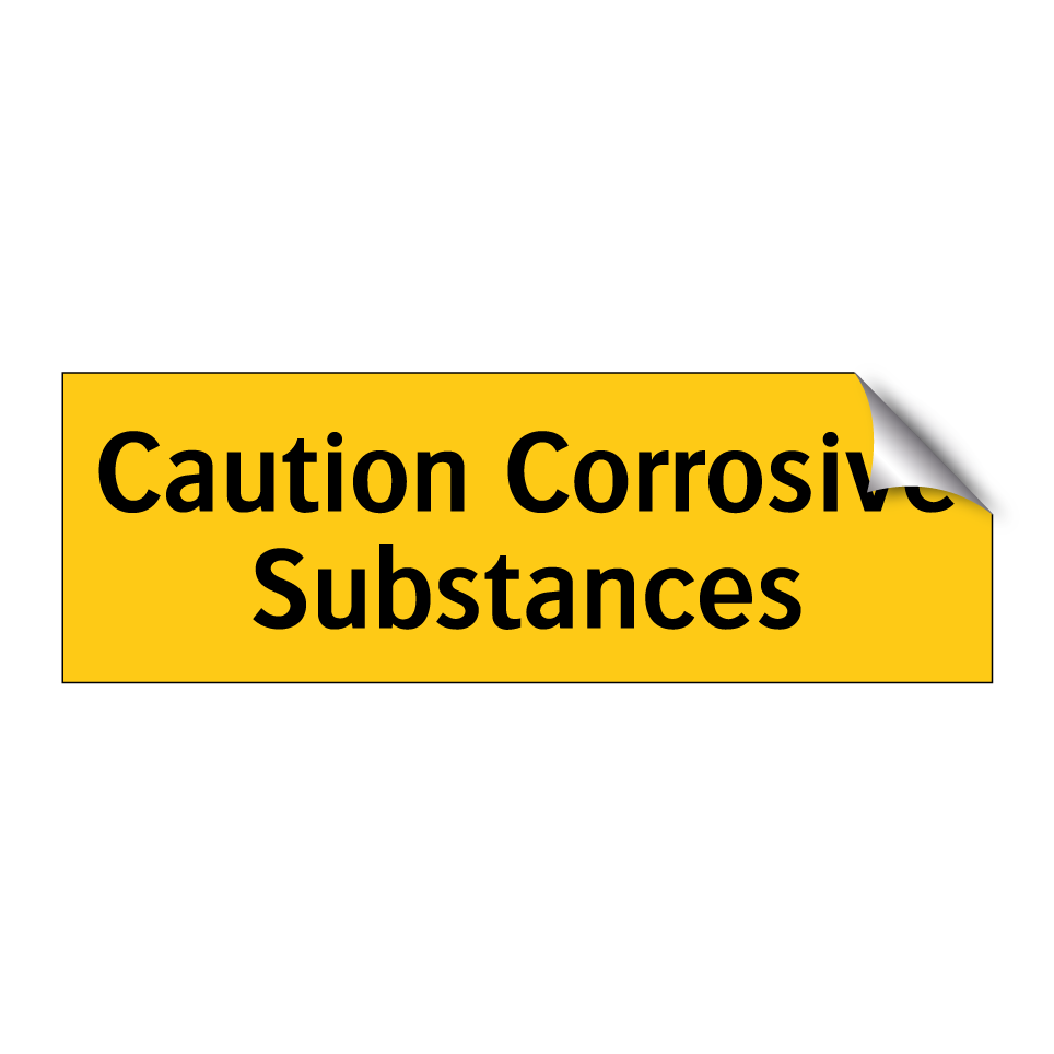 Caution Corrosive Substances