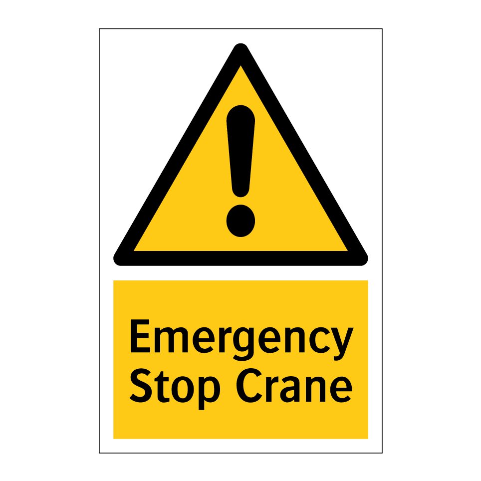 Emergency Stop Crane
