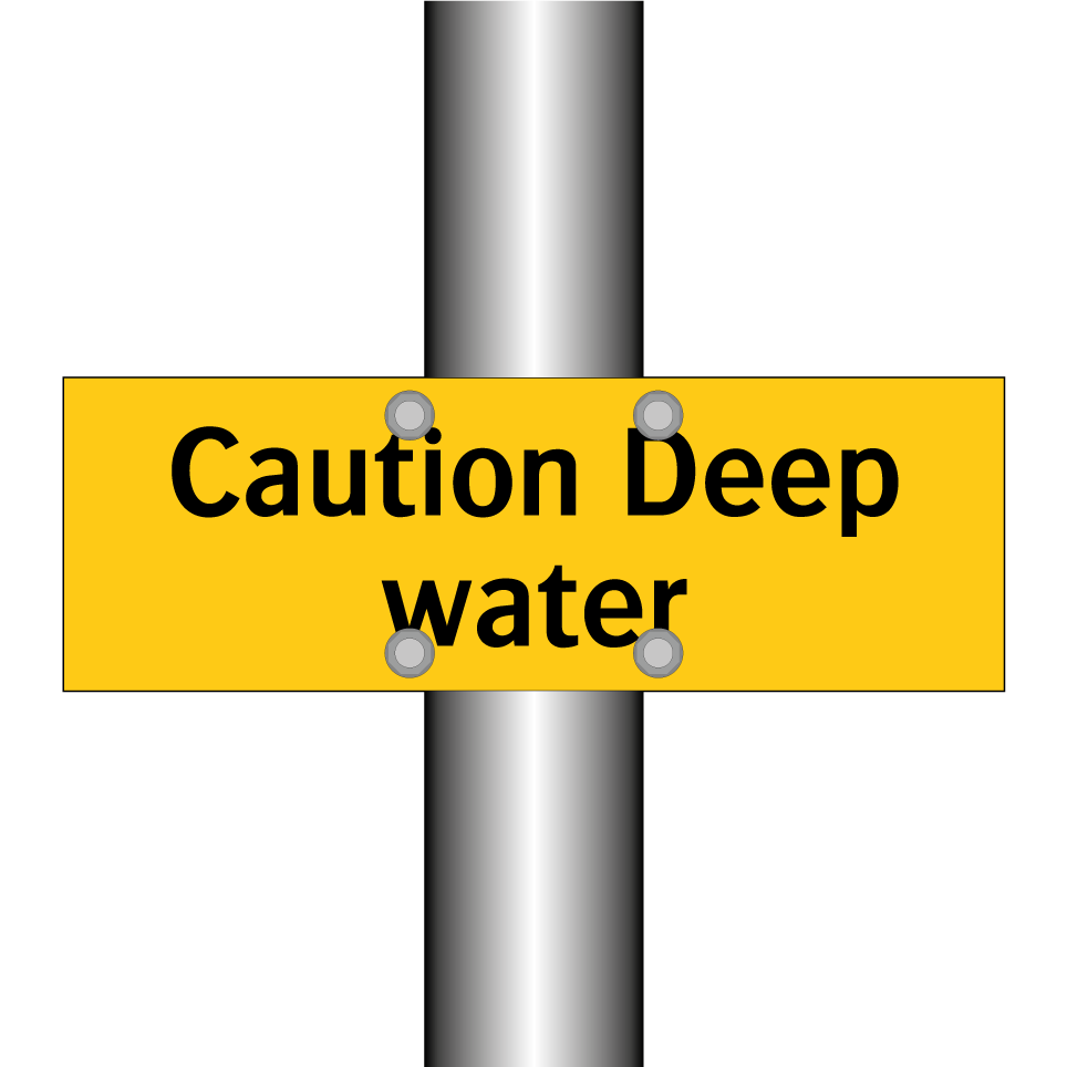 Caution Deep water