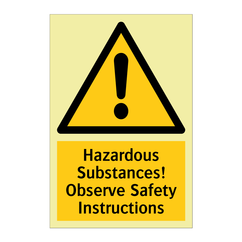 Hazardous Substances! Observe Safety Instructions