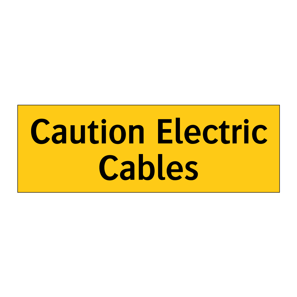 Caution Electric Cables