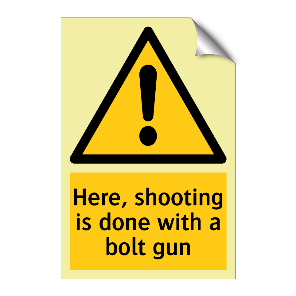 Here, shooting is done with a bolt gun