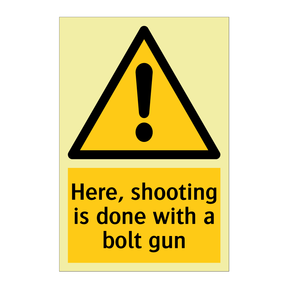 Here, shooting is done with a bolt gun