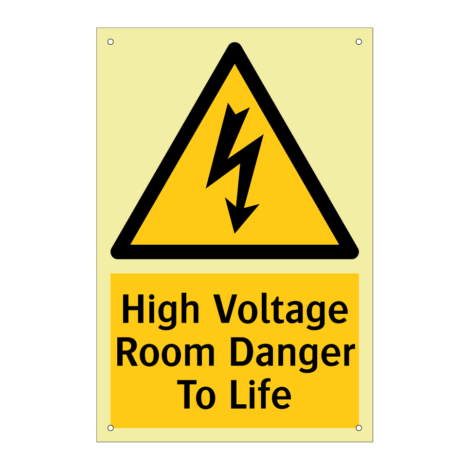 High Voltage Room Danger To Life