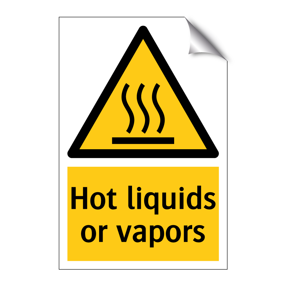 Hot liquids or vapors