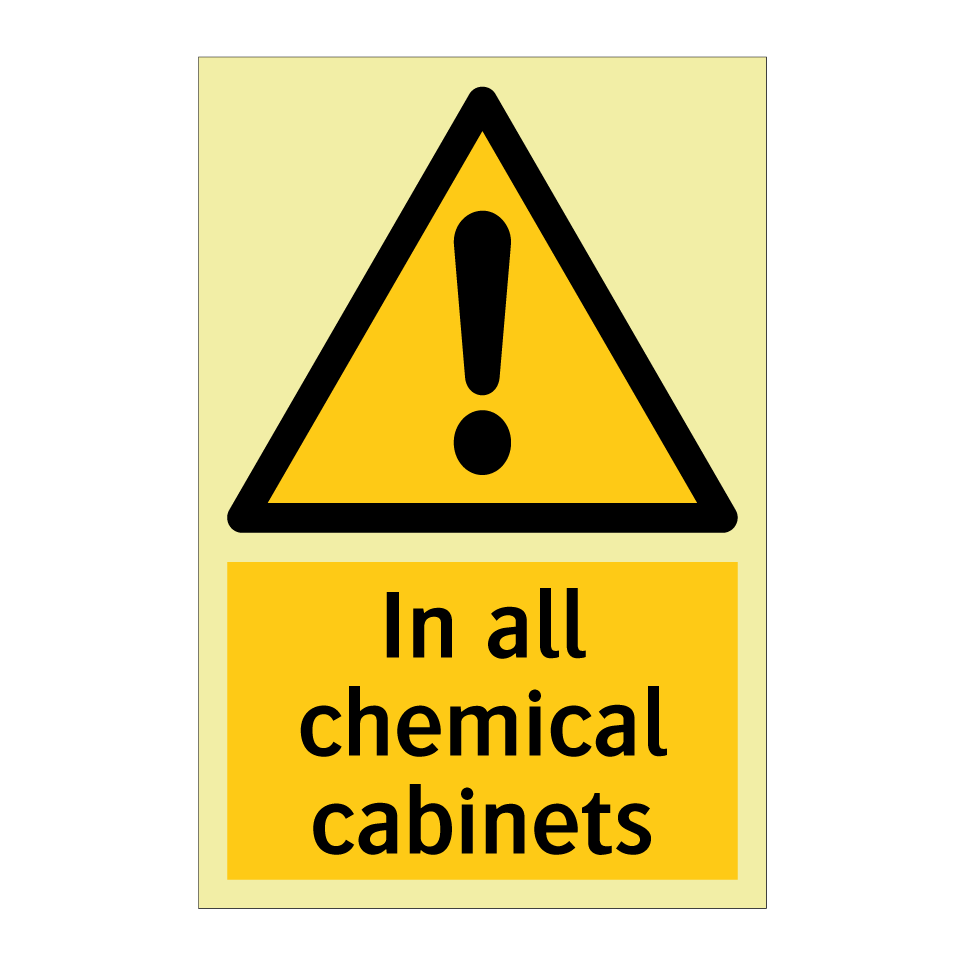 In all chemical cabinets