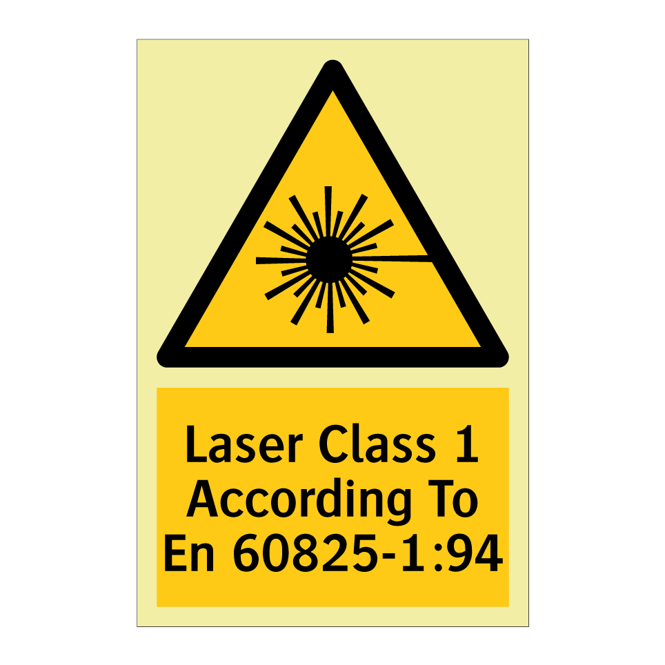 Laser Class 1 According To En 60825-1:94